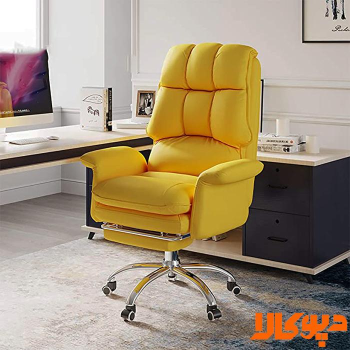 بهترین صندلی اداری زرد رنگ